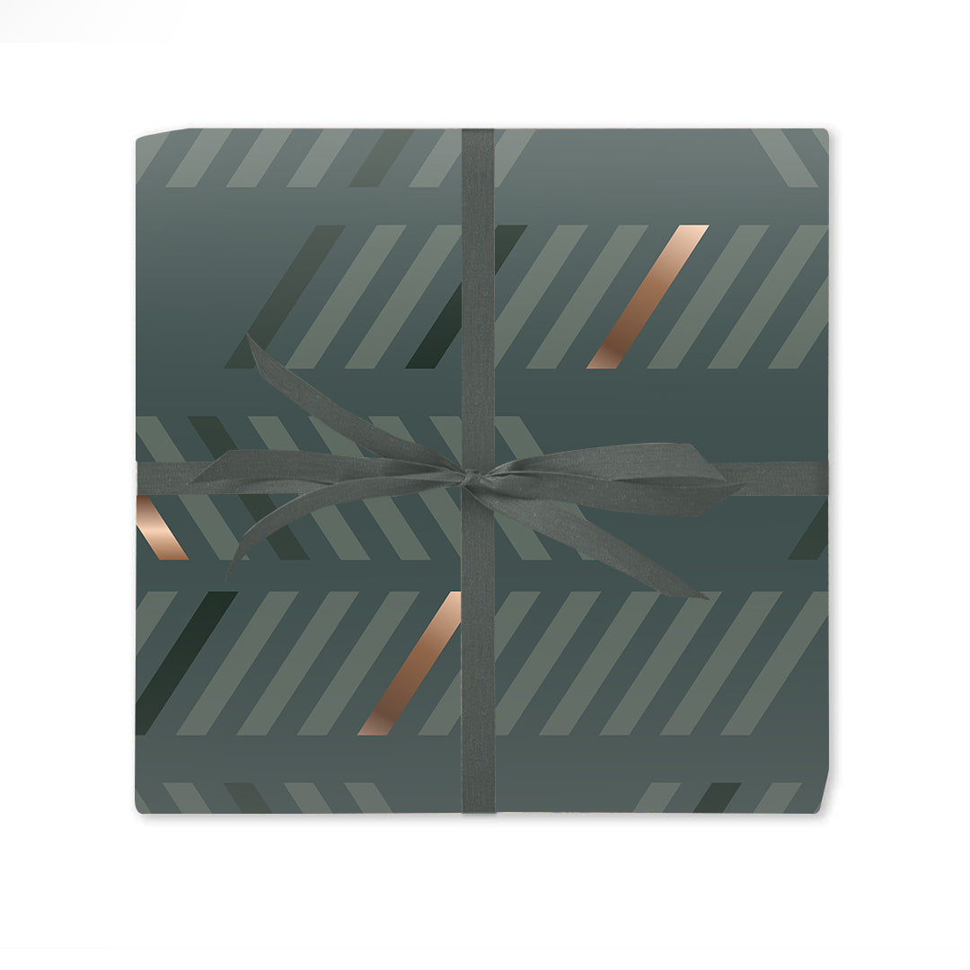 Wrapping Paper - Dark Green Pattern
